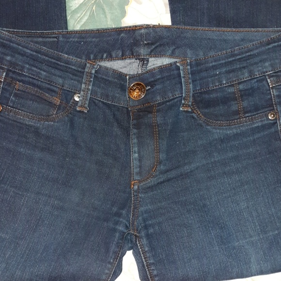 Seven7 Denim - SEVEN7 BRAND DARK WASH FLARE LEG JEANS